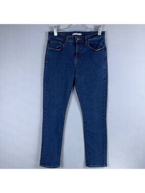 Levis Skinny Jeans Womens Size 12M Classic Mid Rise Stretch Blue